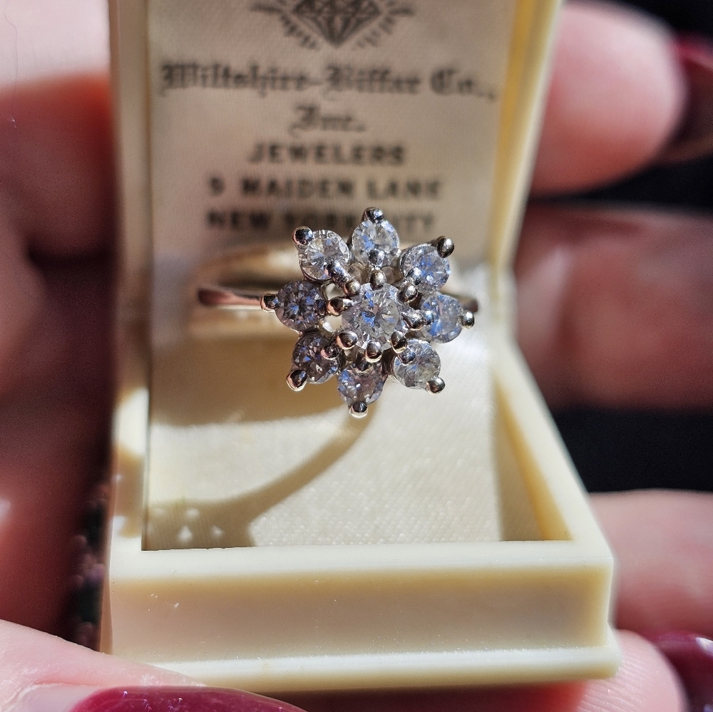 14k diamond ring size 7